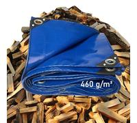 LDQBF Telo Impermeabile,1.5x1.5m 460g/m² pvc impermeabile telone con occhielli in Multifunzione,per Pioggia,Sole,da Viaggio blu