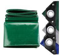 LDQBF Telo telone in,3.5x4m 520g/m² pvc telone per Esterno in Rinforzato con Occhielli Copertura Impermeabile Telo di Protezione Pesante Antipioggia Copertura da Esterno verde