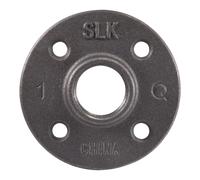 LDR 310 F-1 Flangia per pavimento nera da 1 pollice
