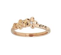 LDS Plumeria CTR Anello, Metallo, Zirconie sintetico
