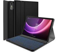 LDSOYIA Custodia con tastiera retroilluminata, Bluetooth, per Lenovo Tab P11 2nd Gen 11.5'' (TB350FU/TB350XU), 7 colori, staccabile, resistente all'acqua, custodia protettiva a portafoglio con 78