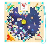 LDUMODUW Montessori, Giocattolo a Partire dai 2 3 4 5 Anni, per Bambine e Bambini, Gioco Magnetico, Labirinto, Giocattolo in Legno, 26 Lettere, Giocattolo educativo per Bambini