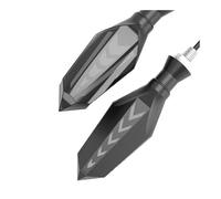 LDUTIU 2 Pezzi Universale M10 Bullone Che Scorre Luce di Svolta LED per Moto Indicatore Lampada Freno Direzione(2pcs White)