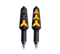 LDUTIU Luce Di Svolta A LED Per Moto Lampada Arresto Dell'acqua Corrente Freno Per Direzione(2pcs Yellow)