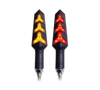 LDUTIU Luce Di Svolta A LED Per Moto Lampada Arresto Dell'acqua Corrente Freno Per Direzione(Size2)