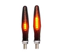 LDUTIU Luci Lampeggianti Per Motociclette A LED Per Posteriori Per Ad Acqua Corrente Direzione(2PCS Yellow)