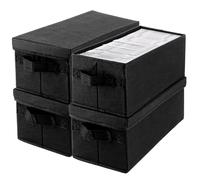 LDXDRU 4 scatole per CD, DVD, 36 x 16 x 14 cm