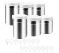 LDXDRU 6 pezzi Spandicacao per cappuccino, 3 misure, in acciaio inox con stencil per caffè, cacao, accessori per il caffè per torte, cioccolata calda, accessori per il pane, accessori per il caffè