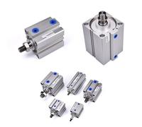 LDXMJZOT Cilindro Pneumatico a Doppio Effetto SDA 12 con Filettatura Femmina/Maschio, Corsa 5/10/15/20/25/30/35/40/45/50 mm(25mm,Male Thread)