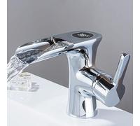 LDXMJZOT Rubinetto for lavabo termostatico con Display della Temperatura Intelligente, Rubinetto for lavabo in Ottone, Miscelatore for Acqua Calda e Fredda, rubinetti for Vasca da Bagno