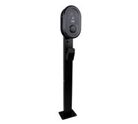 LDY Palo di Fissaggio per Rapporto wallbox Terminale di Ricarica - Nero - Accessori per Rapporto wallbox - Include Supporto per Presa e Cavo di Ricarica