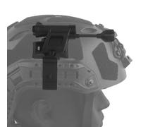 LDZDGD Lampada da Casco a Mani Libere, Collo Flessibile Orientabile, Montaggio su Binario o Bordo Casco, LED per Giochi Notturni e attività Outdoor(Black)