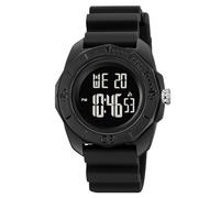 LDZDGD Orologio Digitale da Uomo Stile Militare Outdoor, Multifunzione, Impermeabile 50M con Cronometro, Sveglia, Retroilluminazione EL, Quadrante Grande(Black 1)