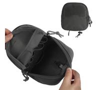 LDZDGD Tasca Tattica Molle Multiuso, Pouch Admin Quadrata con Doppia Zip e Fasce Elastiche Interne, per Gilet Tattico, Cintura o Zaino(Gray)