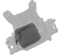 LDZDGD Tasca Utility Molle GP, Borsa Porta Accessori Multifunzione con Tasca Frontale con Zip, Interno Hook-And-Loop, per Cintura Gilet e Zaino(Gray)