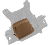 LDZDGD Tasca Utility Molle GP, Borsa Porta Accessori Multifunzione con Tasca Frontale con Zip, Interno Hook-And-Loop, per Cintura Gilet e Zaino(Brown)