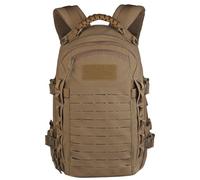 LDZDGD Zaino Outdoor Tattico, Zaino da Trekking con Ampio Scomparto Principale, Tasca Frontale, Spallacci Traspiranti, Cinghia Pettorale e Fascia Lombare(Brown)