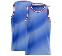 LDZYXY Canotta Uomo Bodybuilding Sportiva Canottiera Gym Tank Top Palestra Canotte Maglie Senza Maniche T Shirt da Corsa Fitness Film Basket (Blu, XXL)