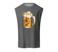 LDZYXY Canotta Uomo Palestra Estiva Sportiva Canottiera Gym Tank Top Canotte Maglie Senza Maniche T Shirt da Bodybuilding Corsa Fitness Smanicato Nero