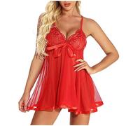 LDZYXY Intimo Sexydonna Hot Trasparente Perizoma Donna Seducente Reggiseno Sportivo Gravidanza Completino Curvy Mutandine Sex Bondage Body Contenitivo Modellante Bianco (A1-Rosso, S)