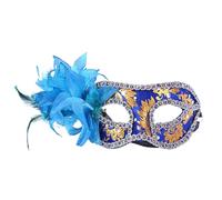 LDZYXY Maschere Veneziane Maschera Occhi Venezia, Argento, Ornamenti, Ballo In Maschera, Venezia, Carnevale, Festa a Tema, Costume Maschere Carnevale Venezia Maschere Veneziane Oro Blu