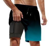 LDZYXY Offerte a Tempo Pantaloncini Uomo Estivi Pantaloni Tuta Cargo Leggeri Traspiranti Sportivi Casual Multitasche Vita Elasticizzati Cotone Offerta Fitness Shorts (Cielo Blu, 5XL)