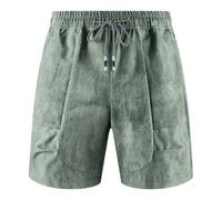 LDZYXY Pantaloncini da Uomo Cargo Corti Bermuda Chino Shorts con Tasche Estivi Casual Zig Zag Corta Aderente Campeggio Escursionismo Pantaloncini Taglie Forti per Il Tempo Libero (Verde, XXL)