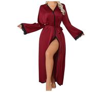 LDZYXY Veste da Mattina Donna per la Casa in Maglia con Chiusura Lunga e Stile Elegante (M)