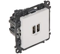 LE-753112 Valena Life 2 PORTE USB 2.4A/5V PRESA DI RICARICA LEGRAND