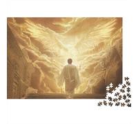 Le ali degli angeli sacre Puzzles 1000 Pezzi In Cartone Di Alta Qualità,Un Busta Di Puzzle A Rompicapo Per Art-terapia,Ideale Per Attività Per Giorni Di Pioggia 38x26cm/1000pcs