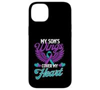Le ali di mio figlio coprono il mio cuore - Consapevolezza della prevenzione del suicidio Custodia per iPhone 14 Plus