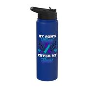 Le ali di mio figlio coprono il mio cuore Consapevolezza sulla prevenzione del suicidio Stainless Steel Insulated Water Bottle