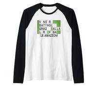 Le Amazzoni Maglia con Maniche Raglan