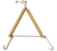 LE AMAZZONI STORE Appendi Piatti Appendipiatti a Molla in Acciaio Ottonato (12X16)