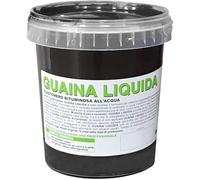 LE AMAZZONI STORE Guaina Bituminosa Liquida Impermeabilizzante, Nera, 1 kg, Elastica all'Acqua per Coperture e Terrazzi