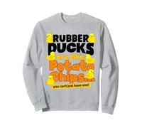 Le Anatre di Gomma Sono Come Patatine Fritte Divertente Anatra di Gomma Duckie Felpa