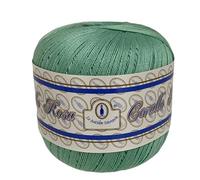 LE ANTICHE MERCERIE, COTONE per UNCINETTO numero 12 FILO di SCOZIA GOMITOLO da 100 GRAMMI (VERDE ACQUA 211)