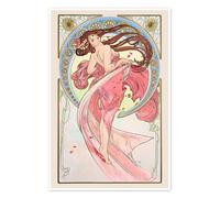 Le arti - Danza Poster di Alfons Mucha 20 x 30 cm Quadri Decorazione per pareti