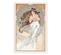 Le arti - Musica Poster di Alfons Mucha 20 x 30 cm Quadri Decorazione per pareti