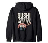 Le aspettative di Sushi Erano impostate Divertente Amante del Sushi Felpa con Cappuccio