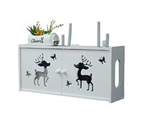 Le autorità locali Nascondi scatola cavi, mensola galleggiante for scatole cavi/router/telecomandi(D,48 x12 x 28 cm)