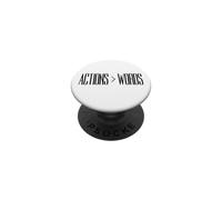 Le azioni parlano più delle parole. Actions > Words PopSockets PopGrip Adesivo