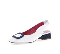 Le Babe Sandalo slingback in pelle effetto vernice
