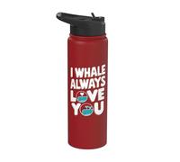 Le balene ti amo sempre Stainless Steel Insulated Water Bottle