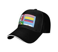 Le bandiere rappresentano varie stampe neutre cappello da sandwich stile adatto tutto l'anno berretti da baseball regolabili comodi e sicuri, Nero , Taglia unica