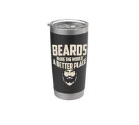Le barbe pogonophile rendono il mondo un posto migliore per la vita della barba Bicchiere termico in acciaio inox doppia parete