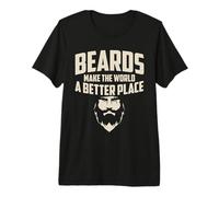 Le Barbe pogonophile Rendono Il Mondo Un Posto Migliore per la Vita della Barba Maglietta Premium