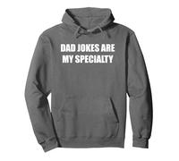 Le battute di papà Sono la mia specialità Felpa con Cappuccio, Unisex per Adulti, Asfalto, XL