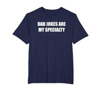Le battute di papà Sono la mia specialità Maglietta, Uomo Taglie Grandi, Navy, 5X Tall