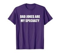 Le battute di papà Sono la mia specialità Maglietta, Uomo, Viola, XL